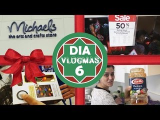 VlogMas Dia6: PREPARANDO ALMOÇO BARATINHO + DECORAÇÃO + PROMOÇÃO DE NATAL na MICHAELS | 2016