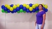 arco de balões zig zag - guirlanda com 3 cores