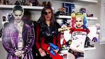 SUICIDE SQUAD Deadshot Cosplay with Harley Quinn, Joker and Batman Cardboard Cutout by DC Toys
