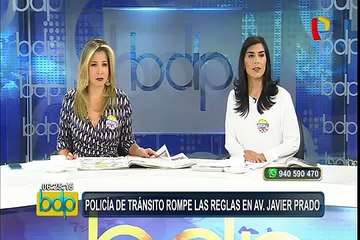 SMP: motos se suben a la vereda para evitar el tráfico