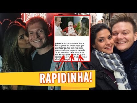 Bafão! GABI LUTHAI (cunhada) revela BRIGA de MICHEL TELÓ c/ o IRMÃO por causa de THAIS FERSOZA
