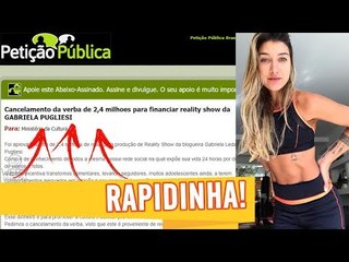GABRIELA PUGLIESI teria RECEBIDO 2,4 MILHÕES do GOVERNO para FINANCIAR REALITY SHOW sobre SUA VIDA