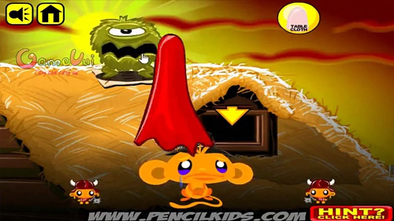 Hướng dẫn chơi game Chú khỉ buồn 13 - MONKEY GO HAPPY TALES