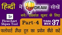 Corel Draw Tutorial In Hindi Part 4 Tool Box 36 How to Use of Flow Chart Shaps Tool |फ्लोवचार्ट  शेप्स टूल का प्रयोग कैसे करें