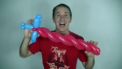 como hacer espadas con globos largos - globoflexia facil - como hacer una espada con globos