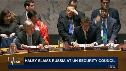i24NEWS DESK | Haley slams Russia at UN Security Council | Friday, April 13th 2018