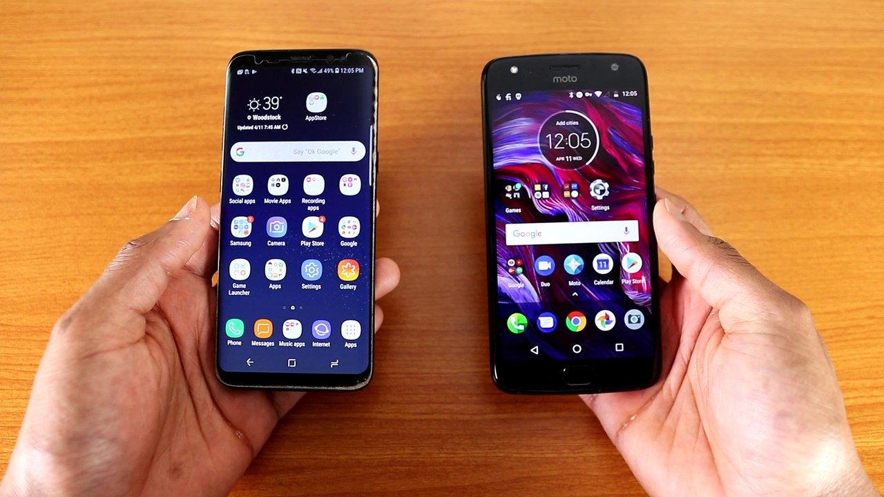 Moto X4 Android 8.0 Vs Galaxy S8 Speed Test