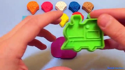 Play Doh Dondurmalar ve Araç Kalıpları ile Renkleri Öğrenin