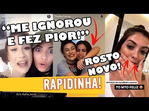 THALITA FERRAZ EXPLICA TRETA COM BOCA ROSA | THALITA MENEGHIM FAZ PROCEDIMENTO ESTÉTICO NO ROSTO