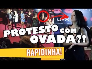 PROTESTO CONTRA BOCA ROSA NA INAUGURAÇÃO DA NYX EM SP; "LEVARAM OVOS E CARTAZES", DIZ BLOGUEIRA