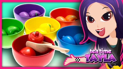 Color Sorting for Children | Learn Colors Video for Kids | Preschool Learning Colors on Tea Time with Tayla