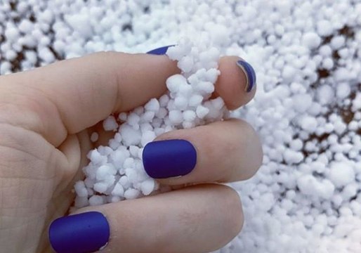 Both Hail and Blizzard Conditions Hit South Dakota on Same Day