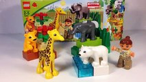 LEGO Duplo 4962 Baby Zoo Animals Legoville Elephant, Giraffe, Lion, Polar Bear