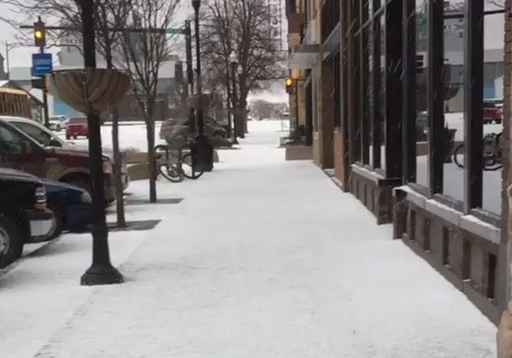 Hail Mixes with Snow in South Dakota video Dailymotion