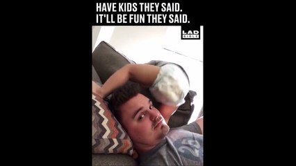 La vie de papa résumée en 1 vidéo... ça donne envie!