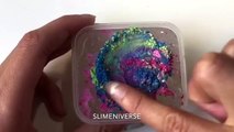 Satisfying Slime ASMR - Slime Pigments Mixing #10!