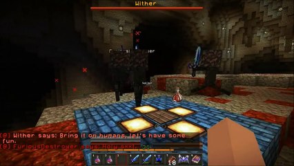 185.Minecraft- Herobrine's Mansion - Wither Boss Fight - Part 4 Finale