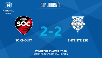 J30 : SO Cholet - Entente SSG (2-2), le résumé