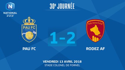J30 : Pau FC - Rodez Aveyron F. (1-2), le résumé