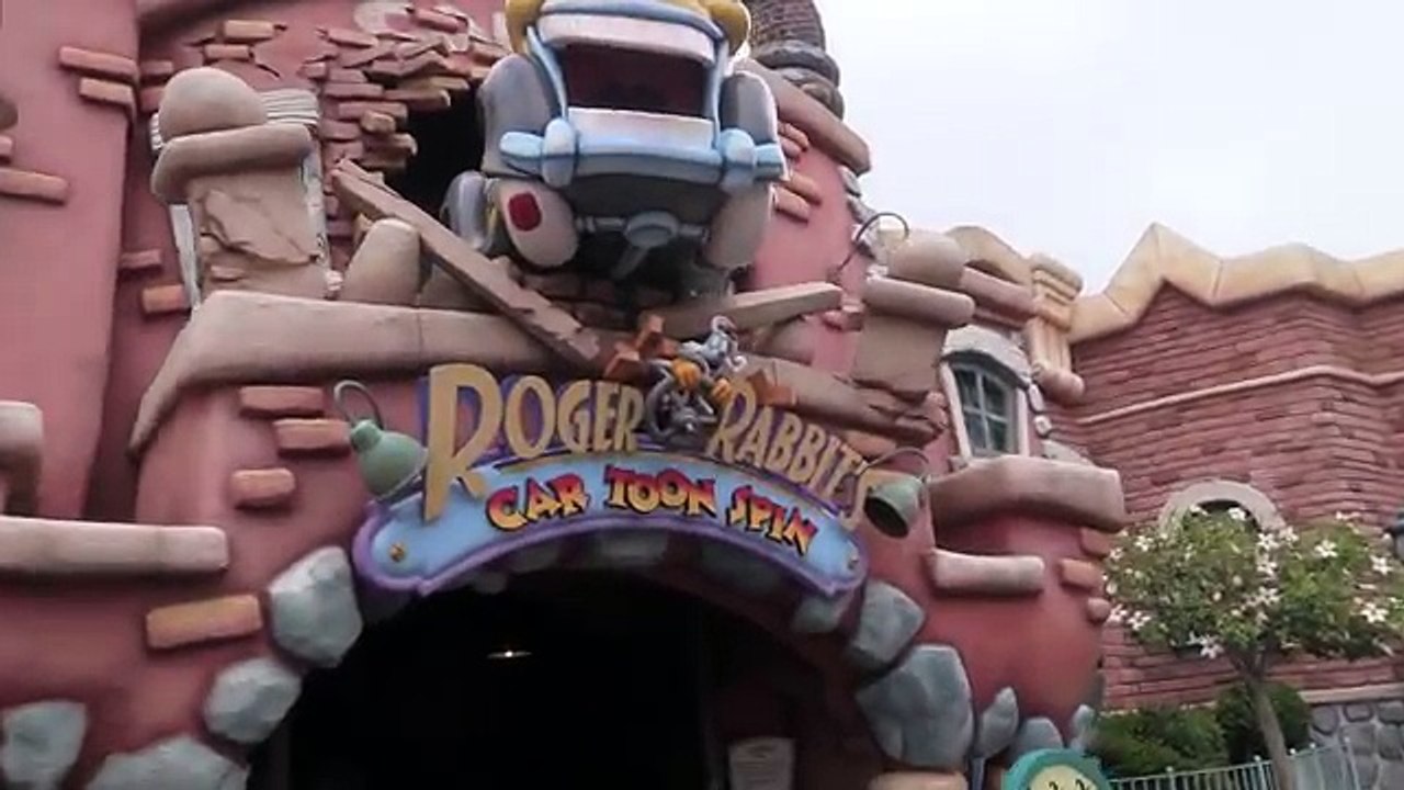 Roger Rabbits Car Toon Spin : Night Vision (HD POV) - Disneyland Resort California