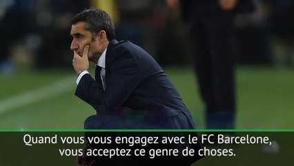 Quarts - Valverde : "L'entraîneur est toujours le principal responsable"