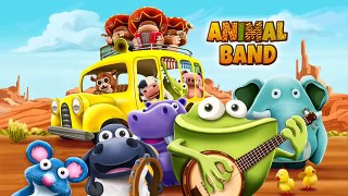 Animal Band - 3D Music Toy - Wheels On The Bus - Music For Kids