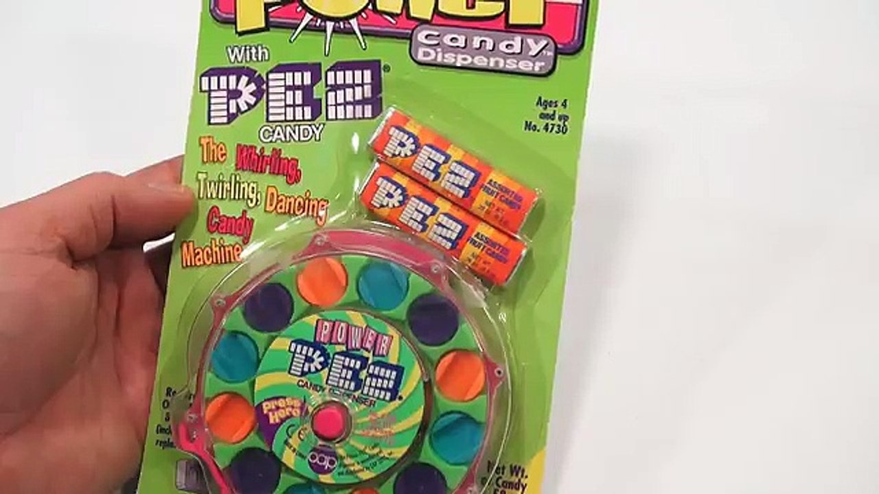 Motorized Power PEZ Dispenser & Sour PEZ Candy, Spinalicous!
