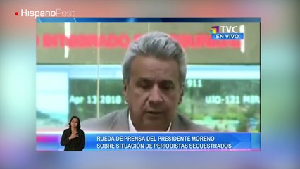 Moreno promete justicia sin contemplaciones tras muerte de periodistas