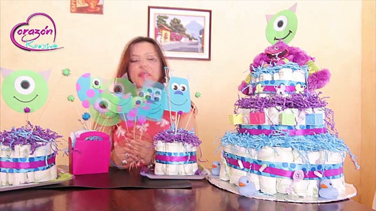 Como hacer un Baby Shower con el tema de la pelicula de Monsters Inc.