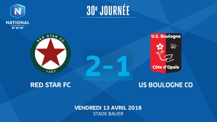 J30 : Red Star FC - US Boulogne (2-1), le résumé