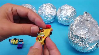 Surprise Eggs Glitter Disney Cars, Inside Out, Thomas, Minions Toys 서프라이즈 에그 뽀로로 타요 폴리 장난감