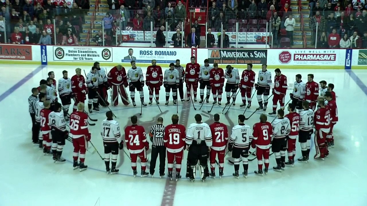 OHL Owen Sound Attack 1 at Sault Ste. Marie Greyhounds 4