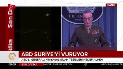 ABD Suriye'yi vuruyor
