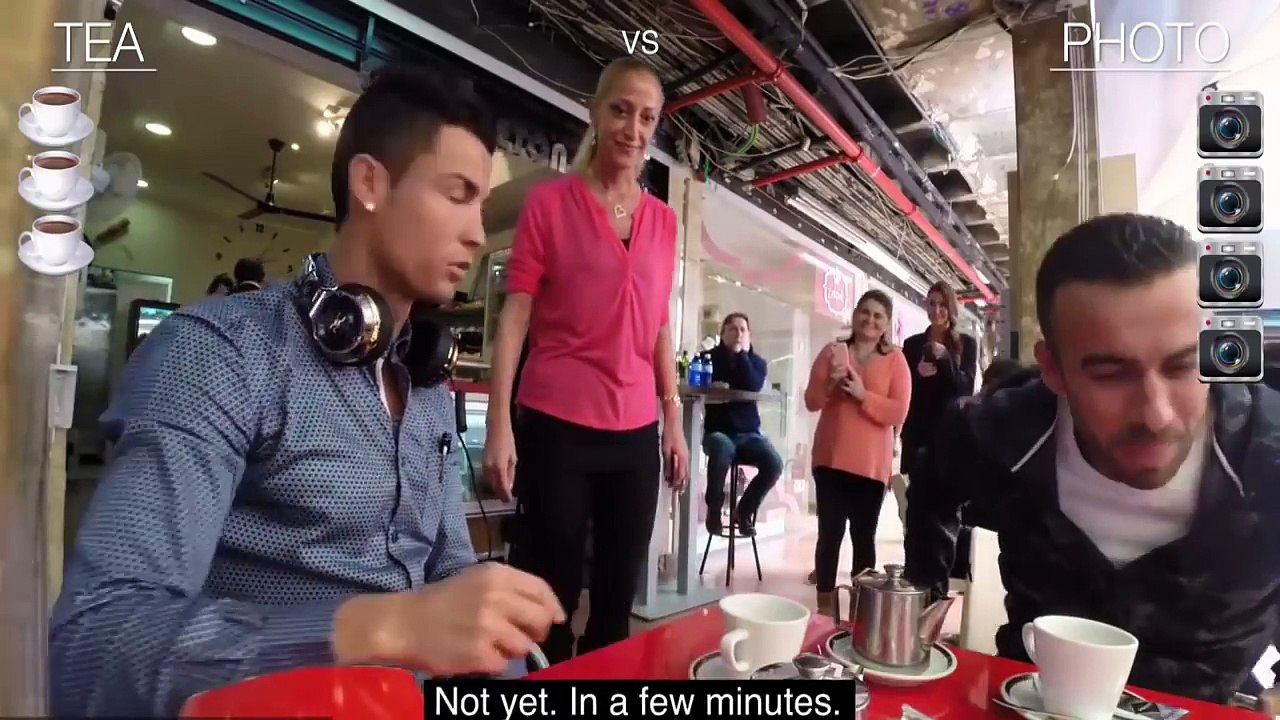 Cristiano Ronaldo goes out and people go crazy