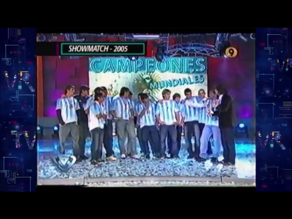 Messi en Showmatch a los 18 años