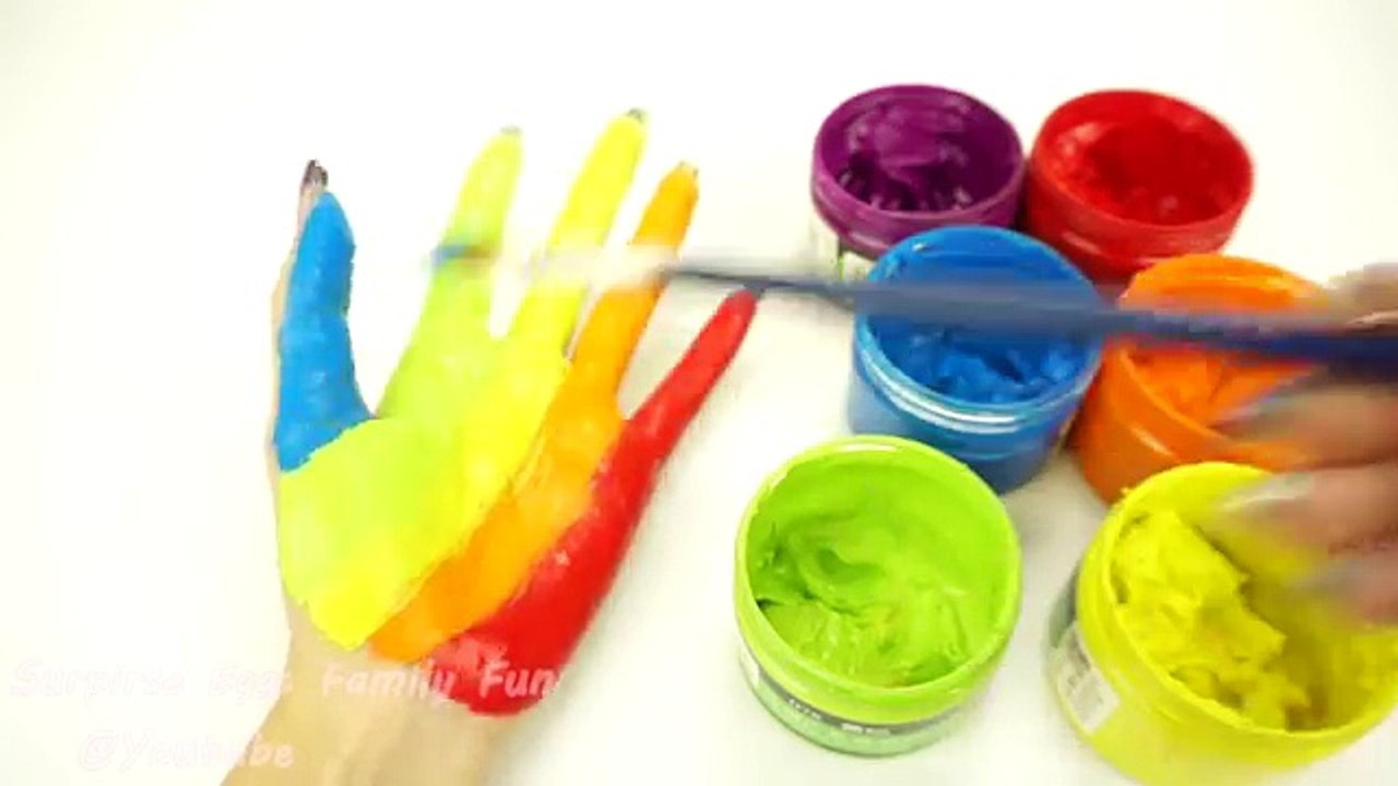 Learn Colors with Body Paint and Nursery Rhyme Fun & Creative for Kids