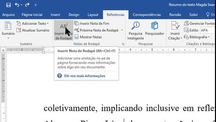 Como inserir nota de referência no rodapé do Word (de acordo com as normas da ABNT)