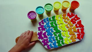 The Biggest Play Doh Butterfly Popsicle on Youtube | DIY Rainbow Colors Learning Video | Education