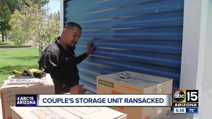 Valley couple's POD storage unit ransacked