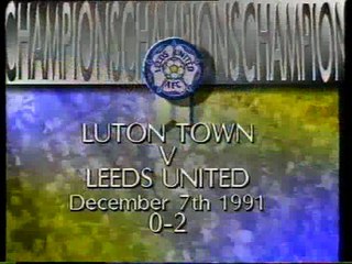 Luton Town - Leeds United 07-12-1991 Division One