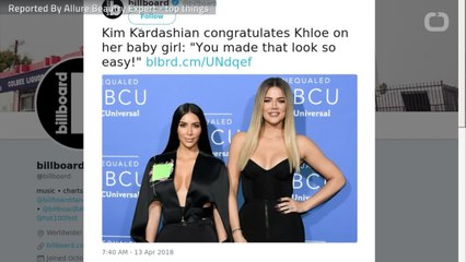 Kim Kardashian Congratulates Khloé Kardashian on Daughter's Birth