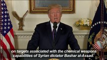 Trump announces US-led coalition strikes against Syria