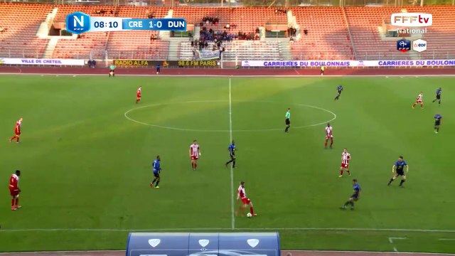 Jolie centre de TIMITE sur la droite mais y a personne à la réception du ballon.