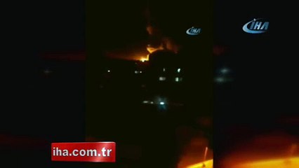 VİDEO- İşte Suriye'ye düzenlenen saldırının görüntüleri