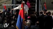 El Papa es recibido con honores por el presidente de Egipto Abdel Fattah Al-Sisi