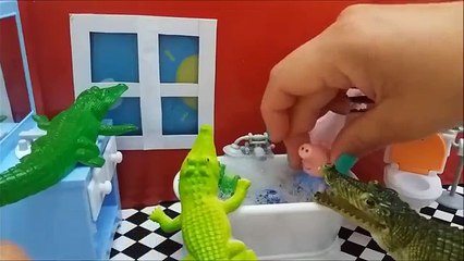 ❤ PEPPA PIG ❤ George Pig sueña con Cocodrilos | Juguetes de Peppa Pig