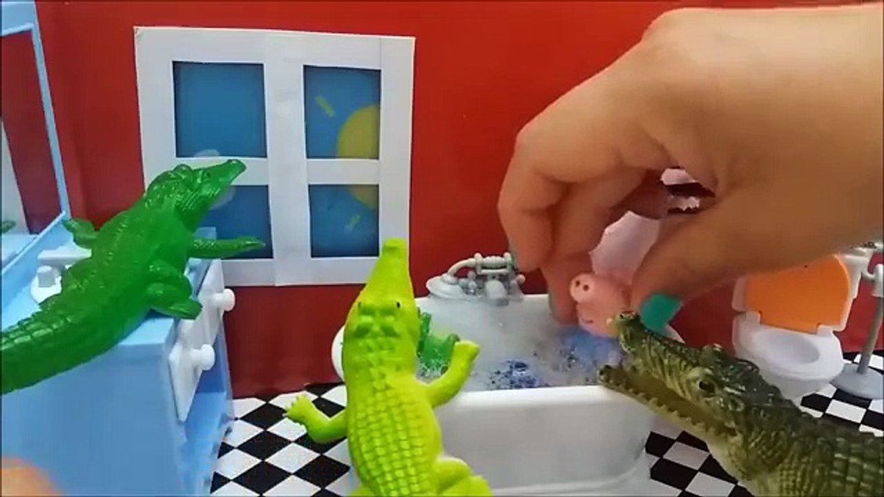 ❤ PEPPA PIG ❤ George Pig sueña con Cocodrilos | Juguetes de Peppa Pig