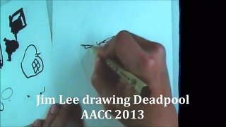 Jim Lee drawing Deadpool
