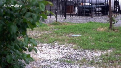 Hail storm pummels Sacramento