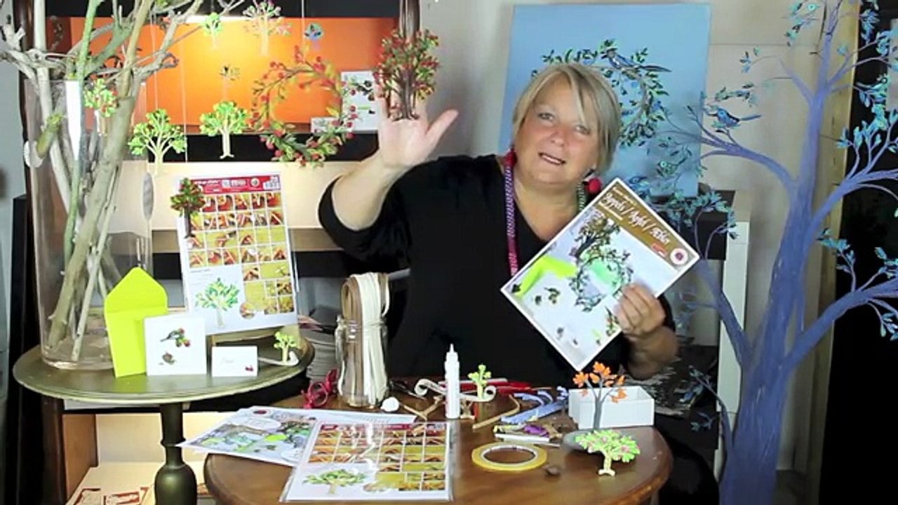 Quilling Trees/Træ/Baum/Arbre DIY - Karen Marie Klip & Papir